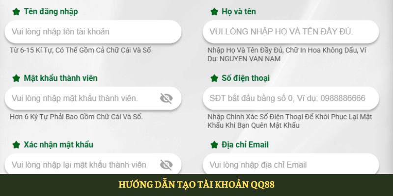QQ88 - Nhà Cái Cá Cược Uy Tín Nhất Việt Nam 2025 5 Hướng Dẫn Tạo Tài Khoản Qq88