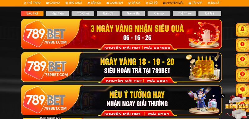 789Bet - Thương hiệu cá cược mang đẳng cấp thượng lưu 7 Nhiều Ưu Đãi Lớn Hiện Đang Được Sân Chơi Cung Cấp