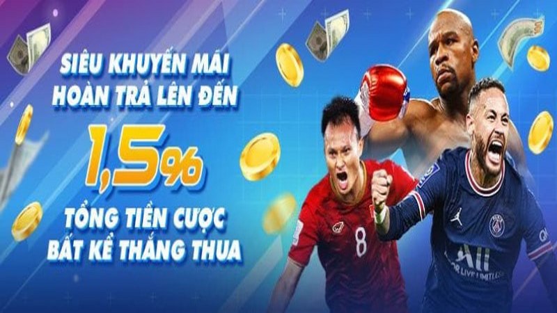 Khuyến mãi 8LIVE - Tổng hợp các sự kiện đặc biệt tại nhà cái 1 Khuyến Mãi 8Live Hoàn Trả Lên Đến 1,5% Tiền Cược Cho Mọi Trò Chơi