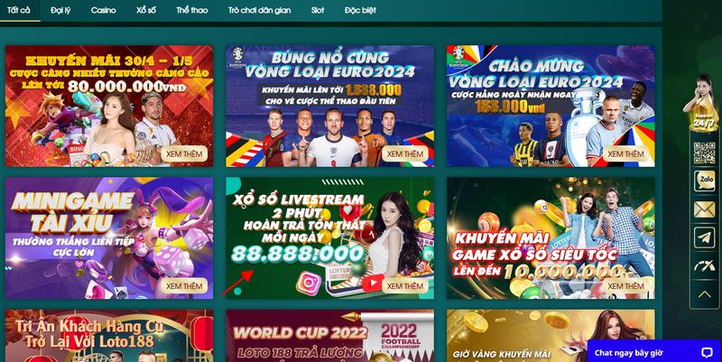Hàng loạt siêu khuyến mãi LOTO188 dành cho mọi thành viên 3 Ưu Đãi Hằng Ngày Xổ Số Livestream Cực Hấp Dẫn